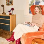 Brooklyn Decker Instagram - I love love love furniture makers. I had been following @orior_furniture ever since they launched in the US a few years back, always drooling over their pieces, wanting to have one in my home. When they reached out to talk all things furniture I jumped at the chance. They make the kinds of things you’ll pass down to your grandkids - full of heavy patinated brass, pebbled leather, solid wood. We moved into our 1964 house right before the pandemic and over the last 4 years we have painstakingly collected furniture and lighting from some of our favorite makers. When we wrapped Grace and Frankie, I bought a chair as a wrap gift for myself. To say I’m obsessed with what people can craft with their hands is an understatement. Maybe it’s because I come from a long line of woodworkers, maybe it’s because handmade goods are becoming rarer and rarer. Thank you, @orior_furniture for spending the day with me and for valuing humans and quality over all else.