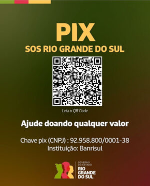 Bruna Lombardi Instagram - São muitas as imagens da catástrofe no Rio Grande do Sul. Nesse cenário de caos, só a assistência e a solidariedade conseguem dar alguma esperança.
São muitos os heróis anônimos nesse momento de tragédia. E cada um de nós pode ajudar um pouquinho. 
Chave Pix 92958800/0001-38
Instituição: Banrisul
Esse fundo é auditado, os recursos vão mesmo para os necessitados.
Vamos manter e fortalecer essa corrente do bem.