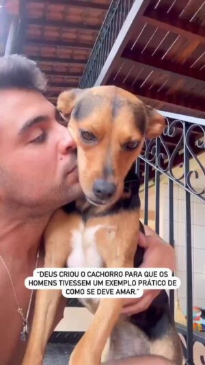 Bruna Lombardi Instagram - Adotar muda a vida pra melhor. A gratidão ilumina tudo. Emocionante.

#adoção
#cachorro
#animais
#carinho
#amor