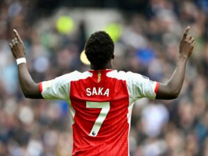 Bukayo Saka Instagram - North London, you’re OURS! Always & Forever. THE @arsenal ❤️ #GodsChild