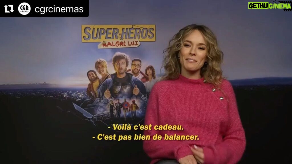 Élodie Fontan Instagram - Élodie Fontan a un petit secret à vous partager ! 😉 SUPER-HÉROS MALGRÉ LUI, le 2 février dans vos cinémas CGR.