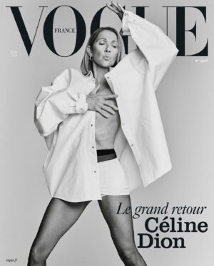 Céline Dion Instagram - She’s back! @CelineDion is making her big comeback on the cover of our May issue. "I’m honored to be doing a photo shoot for Vogue France. I’m very proud that, at 55, I’ve been asked to reveal my beauty. But what is beauty? Beauty is you, it’s me, it’s what’s inside, it’s our dreams, it’s today. Today, I’m a woman who is feeling strong and positive about the future. One day at a time." - Céline Dion. 
Click on the link in Vogue France’s bio to read our exclusive interview with Céline Dion. 
Available on newsstands and online on 24 April.

Elle revient ! @CelineDion fait son grand retour, en couverture de notre numéro de mai. « Je suis honorée de faire un photoshoot pour Vogue France. Je suis très fière qu’à 55 ans, on me demande de révéler ma beauté. Mais c’est quoi la beauté ? La beauté, c’est vous, c’est moi, c’est l’intérieur, ce sont nos rêves, c’est aujourd’hui. Aujourd’hui, je suis une femme qui se sent très forte pour avancer. Un jour à la fois. »- Céline Dion. 
Direction le lien en biographie de Vogue France pour lire notre entretien exclusif avec Céline Dion. 
Disponible en kiosque et en ligne le 24 avril prochain. 

@CelineDion wears a @Balenciaga shirt, @Calzedonia tights and @Chopard earrings.

Photographer: @cassblackbird
Stylist: @luxurylaw
Makeup: @scottbarnescosmetics
Hair: @designedbydeeamore
Manicure: @nailglam
Production: @prodn_artandcommerce
Entertainment and VIP consultant : @lamarquisette

Head of Editorial Content: @eugenietrochu
Special thanks to @sylvia_jorif and @jadepsimon
Global Creative Director:@raulmartinez1224
Casting Director: @wintagme

#voguefrance #celinedion #celine24 #balenciaga #chopard