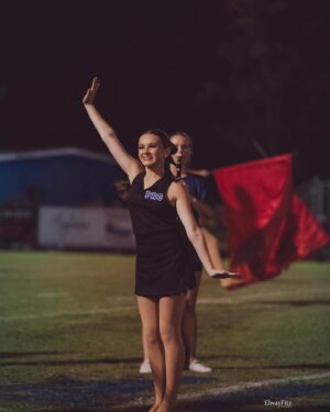 Cailey Fleming Instagram - there’s nothing quite like friday night lights 🏈😇💙 

thank you so much @elwayfitzphotographyllc !!!
 🤍💙🖤