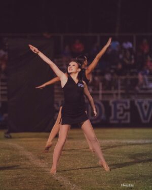 Cailey Fleming Instagram - there’s nothing quite like friday night lights 🏈😇💙 

thank you so much @elwayfitzphotographyllc !!!
 🤍💙🖤