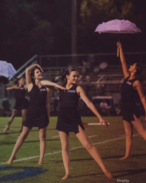 Cailey Fleming Instagram - there’s nothing quite like friday night lights 🏈😇💙 

thank you so much @elwayfitzphotographyllc !!!
 🤍💙🖤