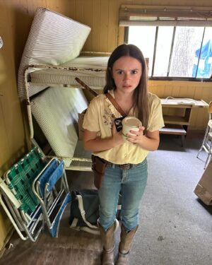 Cailey Fleming Instagram - surprise!!
what an honor 🖤⚔️🧟‍♂️
#twdfamily
