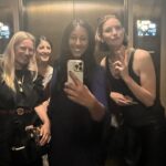 Caitríona Balfe Instagram - Thanks Austin for a fun time! Shout out to @caitrionabalfe @nightmaril for a great @outlander_starz panel at @atxfestival. ♥️💫 There may be a bts video of the two of them learning how to Tiktok… 👀 which we might release 🤷🏾‍♀️ Special thanks to @legwinn & @csylvia613 🍾