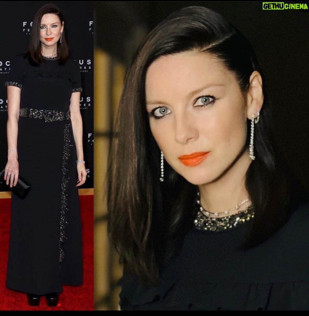 Caitríona Balfe Instagram - Amazing night in LA for our US premiere of @belfastmovie . Such a magical night. @focusfeatures Styling @karlawelchstylist wearing @prada Make Up @marywilesmakeup Hair @hairbyadir