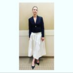 Caitríona Balfe Instagram - Press Day 2 : Thank you for having me on @livekellyandmark Such a lovely group of people to spend a morning with ! Glam: @marywilesmakeup @garethbromell @karlawelchstylist wearing @calvinluo_official @jimmychoo