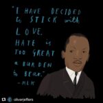 Caitríona Balfe Instagram - Reposted from @oliverjeffers Words to live by on this Martin Luther King Day and every day. ❤️