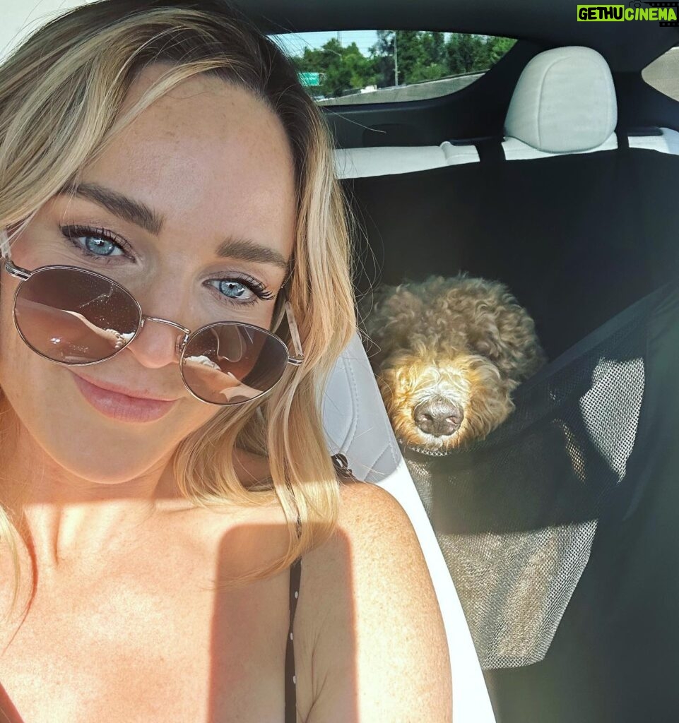 Caity Lotz Instagram - Just two girls in a car trying to figure out what they are doing with their lives today 😎