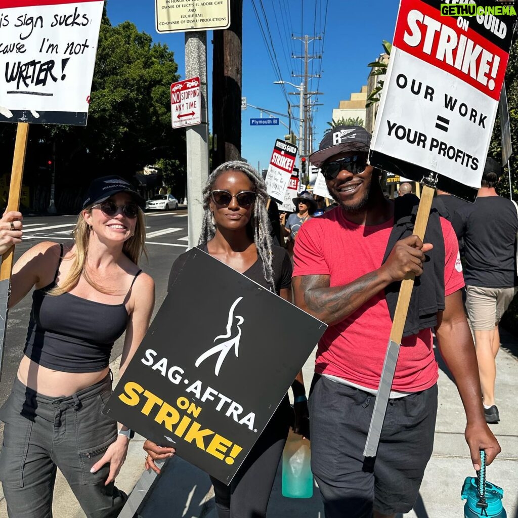 Caity Lotz Instagram - The last actors strike against major TV and film studios was in 1980. 43 years ago! This is a huge deal and not something we take on lightly. Please stand with us and with the WGA. #sagaftrastrike #sagaftramember #sagaftrastrong #wgastrong