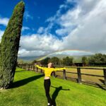 Caity Lotz Instagram – Tuscany 🇮🇹 🌈 and the STRIKE IS OVER!!! 🍾