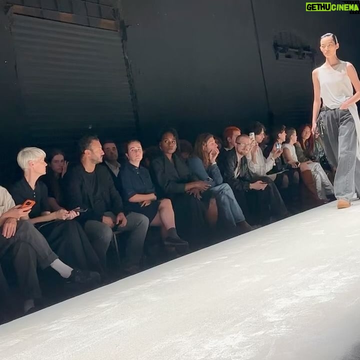 Camille Razat Instagram - Thanks @mm6maisonmargiela for having me 🖤I loved every look. Now, I wanna change my whole wardrobe and only wear this collection. Confortable, edgy, well cut.