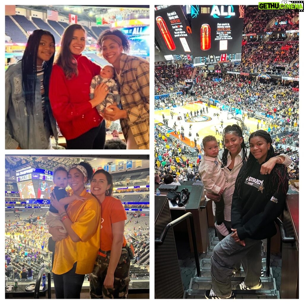 Candace Parker Instagram - My goal is for my son to go to every Women’s Final Four. So far… 3/3! Memories! Grateful to be able to work the Men’s tournament and experience the thrills of March! I love the excitement in our sport right now, those that have known and have always watched know this isn’t a moment… this is MOMENTUM towards where we all hope to grow the game to!