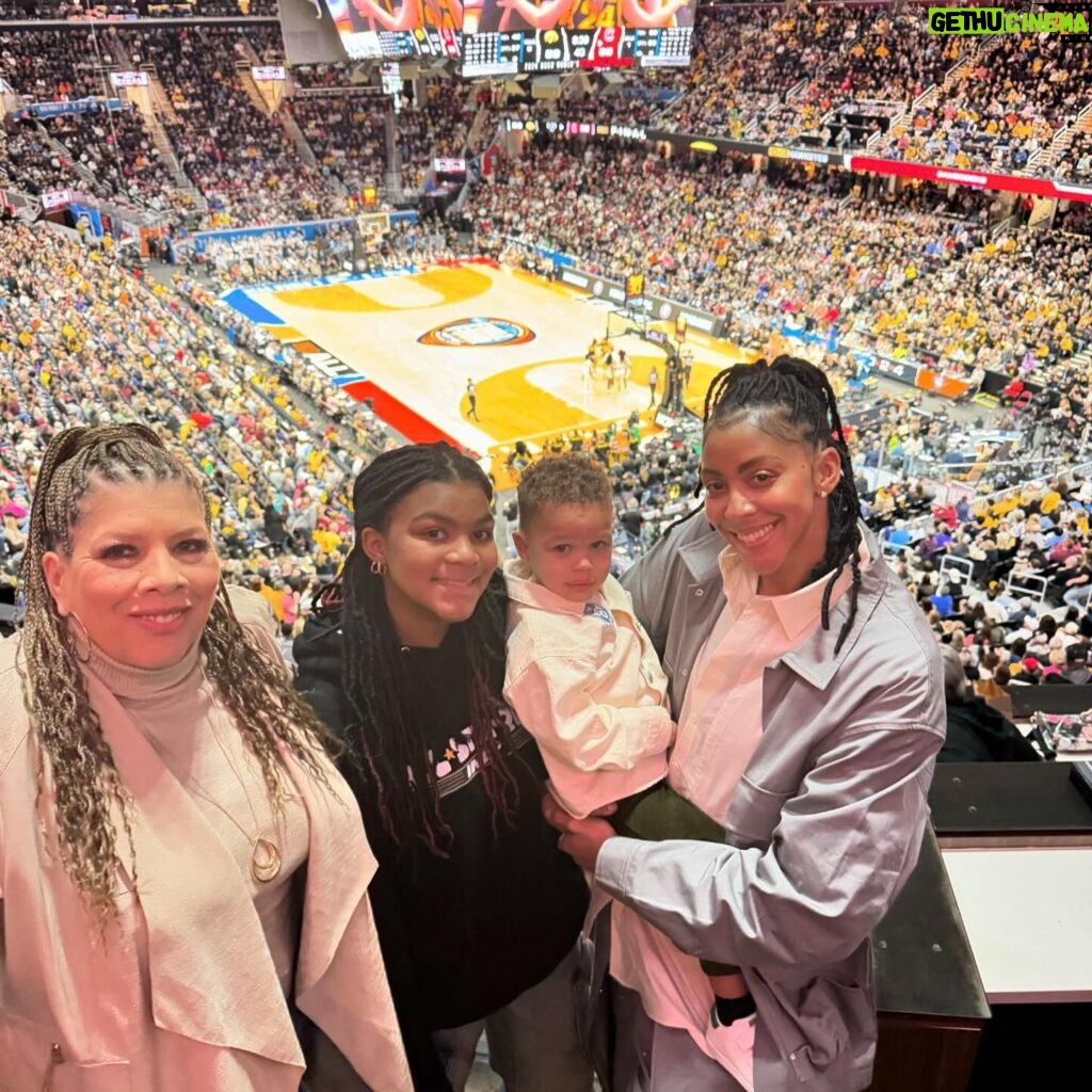 Candace Parker Instagram - My goal is for my son to go to every Women’s Final Four. So far… 3/3! Memories! Grateful to be able to work the Men’s tournament and experience the thrills of March! I love the excitement in our sport right now, those that have known and have always watched know this isn’t a moment… this is MOMENTUM towards where we all hope to grow the game to!