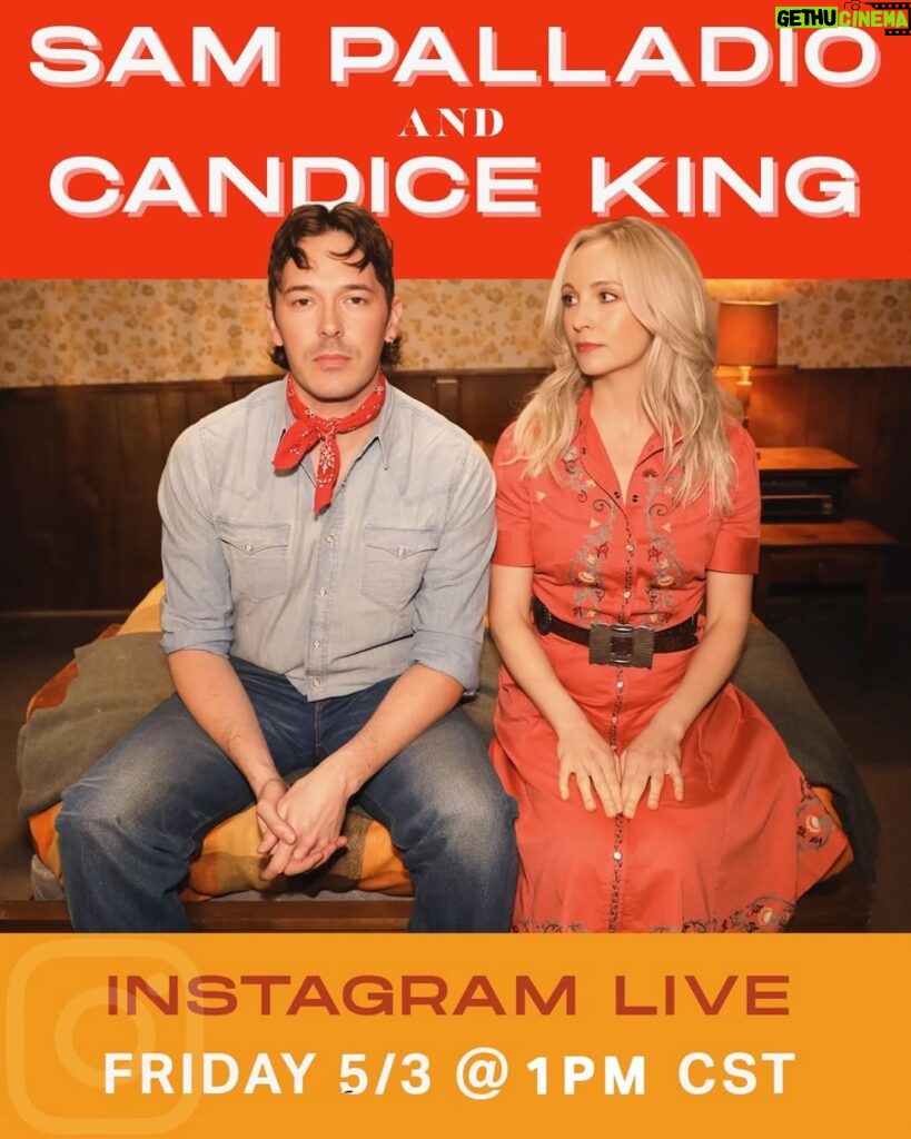 Candice King Instagram - Join me and the amazing @candiceking live tomorrow to celebrate the release of the “Tennessee” music video! We had a lot of fun and can’t wait for you all to see it!