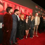 Cara Buono Instagram - London calling Hawkins circa 1959 for @stonstage. Breathtaking. Brilliant writing. Wonderful cast. Pix 3 with the writer Kate Trefry and the marvelous and beautiful@_flog who plays high school Karen Wheeler! Pix 4 with @louismccartney_ who will blow you away as Henry Creel. #strangerthings #hawkins #london #theatre #karenwheeler #instagood #opening #night we