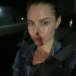 Cara Buono Instagram - Some selfies after wrap at 6am because I’m wired. #goodmorning #goodnight #instagood #moon #light #thatsawrap #strangerthings #setlife #delirious #sunrise
