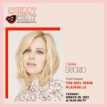 Cara Buono Instagram - Today, at 10am PT/1pm ET, I will be going LIVE with @thecherrypicks in their CherryChat Series. Go follow them to stay up-to-date! #cherrychat #thegirlfromplainville #strangerthings