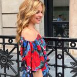 Cara Buono Instagram - Summer soirée for @lelarose in one of her beautiful dresses #summer #soirée #fashion #rose #nyc #instagood #summerstyle