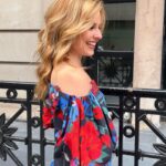 Cara Buono Instagram - Summer soirée for @lelarose in one of her beautiful dresses #summer #soirée #fashion #rose #nyc #instagood #summerstyle