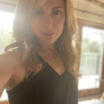 Cara Buono Instagram - Selfies before I leave this beautiful place (more in my story). #countryside #cabin #heaven