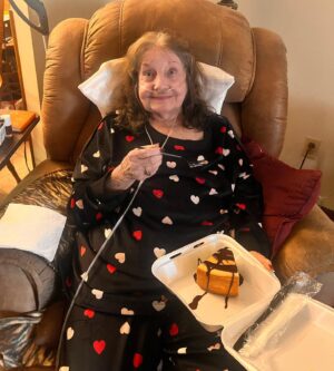 Cara Cunningham Instagram - Mamaw’s loving her favorite Outback cheesecake & flowers 🌸 Happy Mothers Day to my best friend & the woman who raised me & taught me unconditional love. I love you to the moon & back Mamaw. ❤️