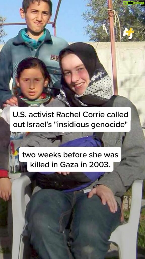 Carice van Houten Instagram - Via @ajplus #rachelcorrie