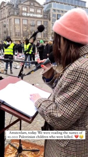 Carice van Houten Instagram - And counting.. make it stop. #ceasefirenow #releasehostages #endtheoccuption #day104