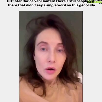 Carice van Houten Instagram - GOT star Carice van Houten ( @leavecaricealone ) : There's still people out there that didn't say a single word on this genocide #caricevanhouten #gameofthrones #Netherlands #amsterdam