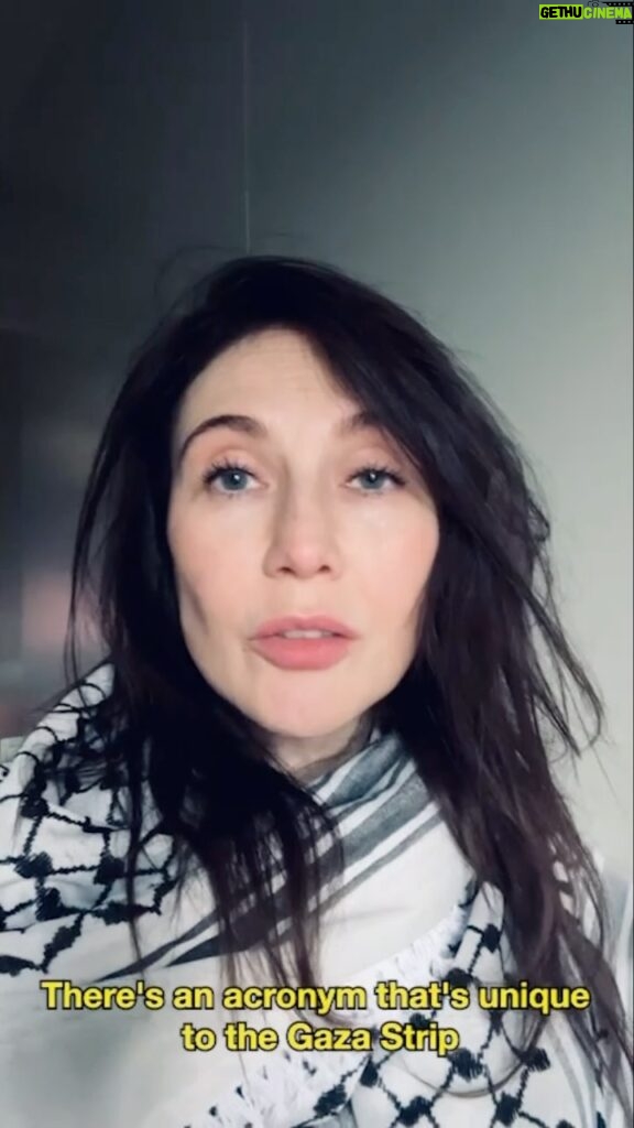 Carice van Houten Instagram - Tanya Haj-Hassan, intensive care pediatrician for Doctors Without Borders returning from Gaza, November 4th 2023 - read by Carice van Houten