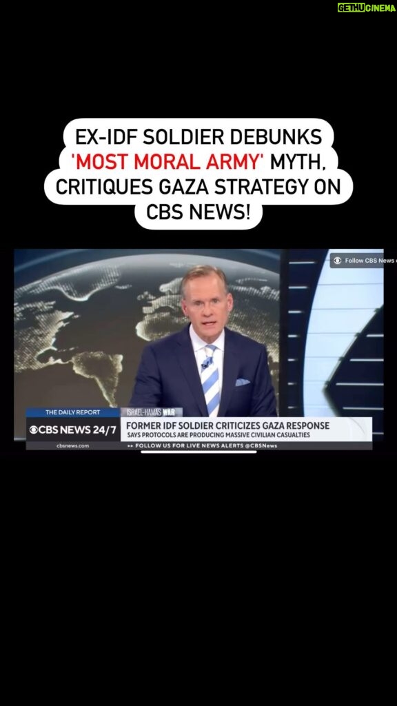 Carice van Houten Instagram - Former IDF soldier's powerful message: Avner Gvaryahu speaks out to the world. Watch as he shares his eye-opening journey from serving in the Israeli Army to becoming a voice for change. @cbsnews @breakingthesilenceisrael