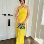 Carla Abellana Instagram - Wore a @jamiegoatelier piece under @coralcouture for #SofiasTropicalJourneyTo18 💛