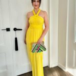 Carla Abellana Instagram - Wore a @jamiegoatelier piece under @coralcouture for #SofiasTropicalJourneyTo18 💛