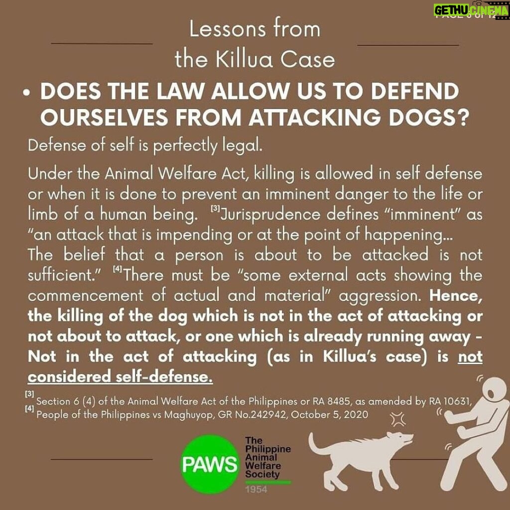 Carla Abellana Instagram - For those who want to argue, please read. Again, please read. Thank you. 🙏🏻 Reposted from @pawsphilippines We are posting answers to commonly asked questions related to the Killua dog-killing case and some lessons worth repeating to emphasize the importance of both responsible pet ownership and a humane animal control system. As we seek #JUSTICEFORKILLUA, let us also be vigilant in the campaign for humane forms of animal control and responsible pet ownership. ****** UPDATE ON #JUSTICEFORKILLUA Last Monday, PAWS and Killua’s fur-mom Vina filed a case against Anthony Solares who was caught on CCTV chasing after the dog and then beating Killua to death. The preliminary investigation is now being handled by the Office of the Provincial Prosecutor of Camarines Sur. Over the next few weeks, we are expecting a Resolution from the above mentioned office and we are also expecting that a subpoena will be issued for Solares We are grateful to volunteer lawyers from CamSur, Atty. Alyssa Mary John P. Abanes and Atty. Aldrin Carlos Niño A. Mereria, for their legal assistance. We also acknowledge and commend the bravery of the witnesses who have come forward, as well as the invaluable support rendered by the Bato Municipal Police Station.