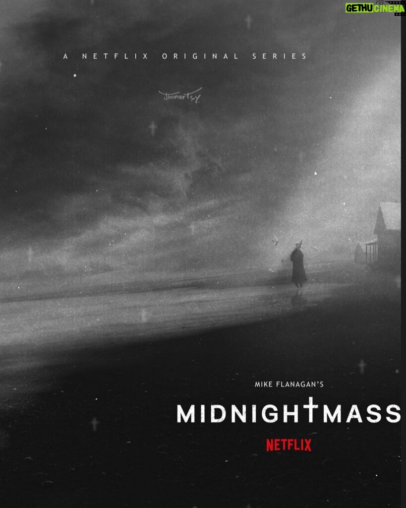 Carla Gugino Instagram - I just finished @midnightmassnetflix It is the kind of piece that not only serves as entertainment (yes, I did literally jump and scream simultaneously at a key moment, which I won’t spoil for you) but also explores the big stuff: life, death, faith, loss of faith, blind faith, community, family, and of course love. It is also exquisitely shot by #michaelfimognari It’s a rich feast on many levels that I am still absorbing. Which is my favorite. Images and questions that linger and make you think long after you’ve finished watching. It is also full of truly great and surprising performances. I know this one has been a long time in the making. So cool it’s in the world for all to dig in @flanaganfilm 👏🏼👏🏼 🎥 btw-this @jhonartsy artwork is stunning 😍