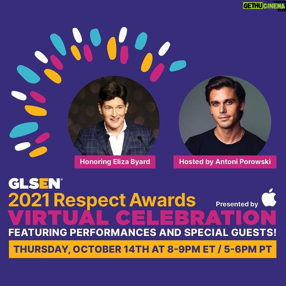 Carla Gugino Instagram - Peeps! I hope you will join us for tonight's @GLSEN 2021 Respect Awards (you might even hear a familiar voice 😉) Most of you probably know how much I respect this organization and @eliza.byard has been instrumental in fostering its integrity and true game changing work. So glad she’s being celebrated for that tonight! 👏🏼👏🏼 The virtual event will celebrate the visionary leadership of Eliza Byard and GLSEN's important work Join at 8 p.m. ET/5 p.m. PT! RSVP to the event or learn more at glsen.org/Respect #GLSENRespect21 Link in my bio 🕊🕊🕊
