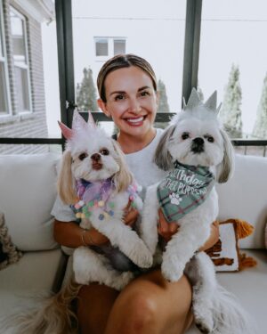 Carly Pearce Instagram - Johnny & June are 4 today!!! These 2 are truly my besties & the most unconditional lovers I’ve ever had. Here’s to living 100 years my sweets 🐶🤍🐶