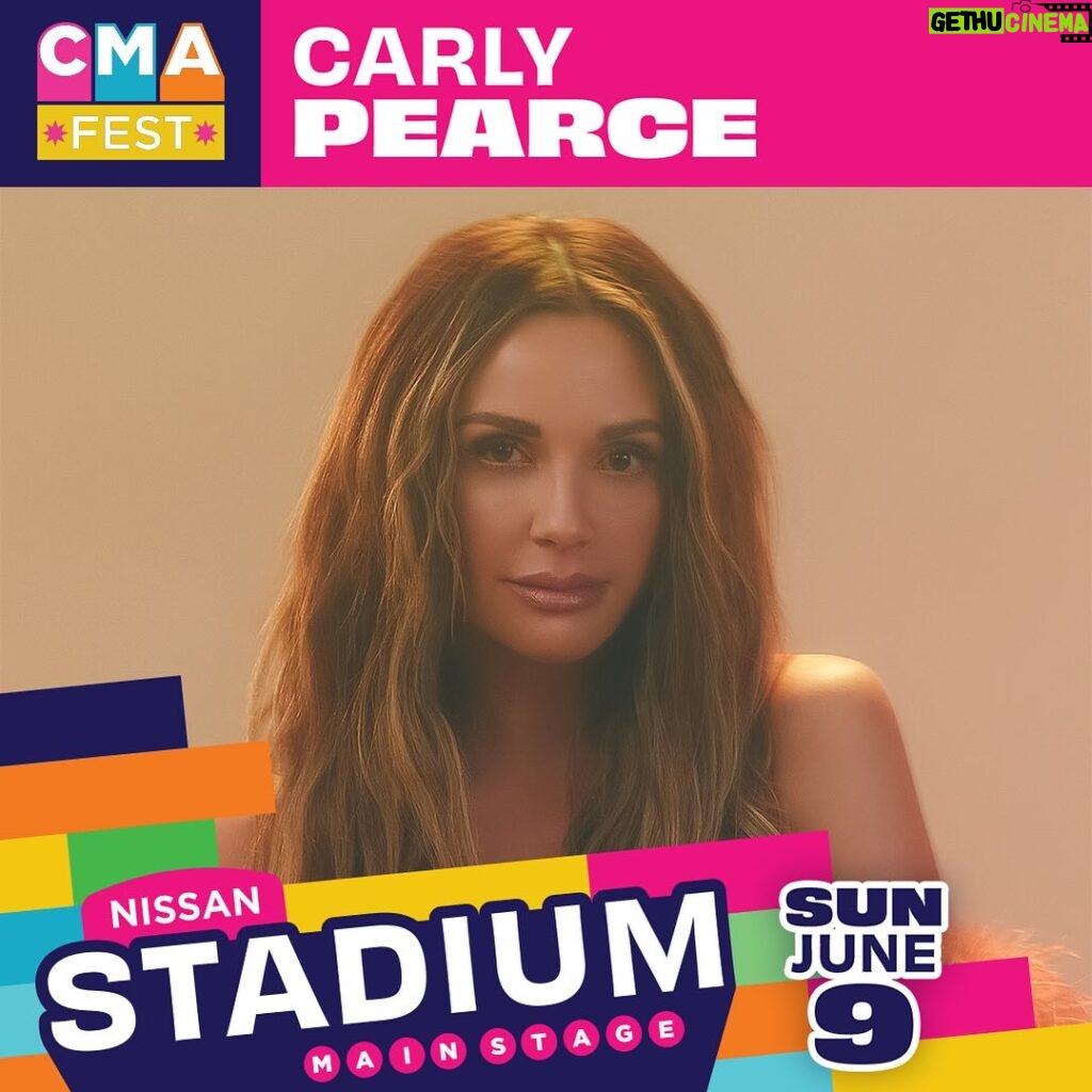 Carly Pearce Instagram - See y'all at #CMAFest!!! Can't wait to be back at Nissan Stadium playing in support of the @CMAFoundation & music education! Get your tickets now 💛