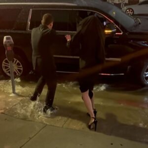 Carly Pearce Instagram - Grammys 2024 - the one where I walked through a flood in 5 inch heels 😅 #GRAMMYs