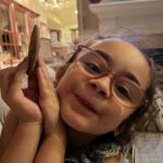 Caroline Manzo Instagram - Begging to sleep over, chocolate chip in hand.