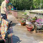 Caroline Manzo Instagram - It’s that time of year! My handsome gardener setting up the beginnings of our herb garden and some flowers on the deck too. Lots more to do, love to see the process and the progress! ❤️🪴🌼🌛🍃 #gardening #gardenlife #vegetablegarden