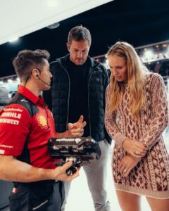 Caroline Wozniacki Instagram - From the tennis court to the paddock 🎾 Happy to see you, @carowozniacki! #F1 #LasVegasGP 🇺🇸