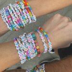 Carrie Bickmore Instagram - Maisie, Charlotte and Maya made these friendship bracelets in honour of Donna who they very much loved .. they had her mantra on them ‘see the colour’ and we handed them out to kids and fellow runners along the Great Wall, it was incredibly special seeing Donna’s spirit shared across the world 🌍 ❤️ Link to donate in bio x