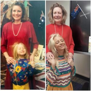Carrie Bickmore Instagram - A few weeks ago to celebrate my mum’s 70th, I took her back to Colorado where we lived together when I was 5. She did a teaching exchange. Mum’s always said it was one of the best year’s of her life. 🥹 (Sound up for audio of little American Carrie) For a laugh we recreated some of our old photos 🤣with varying results🙈 there is more to come too 😊