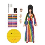 Cassandra Peterson Instagram - ANNOUNCEMENT! 🏳️‍🌈 🖤 ➖ Elvira - Over the Rainbow Elvira 8” Clothed Figure ➖ Celebrate Pride Month with Elvira, Mistress of the Dark! The devilishly delightful Cassandra Peterson has played the part of Elvira for more than 40 years with grace, humor and more than a little camp. NECA is proud to present this “Over the Rainbow” Elvira figure, celebrating the horror and queer icon in a never-before-seen, sparkling rainbow dress for your collection. With an original tailored fabric gown, glittery ruby red heels, and a yellow brick display base, she’s definitely not in Kansas anymore! This fully articulated 8-inch action figure features new faceplate technology with two interchangeable expressions and hands, including brand new ones that allow you to recreate Elvira’s signature pose! She comes with a book accessory of Peterson’s memoir, “Yours Cruelly, Elvira”, and a double-sided flag with 10 stickers to customize and show your unique pride!  ➖ Available now on thenecastore.com, and shipping to your favorite NECA retailer in June! ➖ #Elvira #MistressoftheDark #Pride #OvertheRainbow #CassandraPeterson #NECA #actionfigure