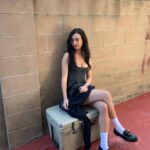 Cazzie David Instagram - waiting for my mom to pick me up from school