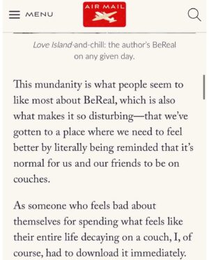 Cazzie David Instagram - Explained BeReal for the good people of @airmailweekly