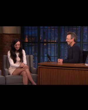 Cazzie David Instagram - Managed to insult both my mom and sister on national television ! @latenightseth